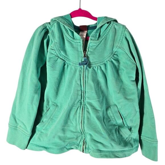 Tea Collection Other - Tea Kids Girls Cotton Zip Up Cozy Comfort Hoodie Sweatshirt Mint Green Size 5